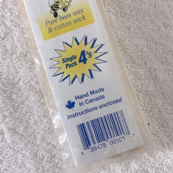 Candlear Handmade Bees Wax Cotton Wick Ear Candles x4 - Picture 3 of 8